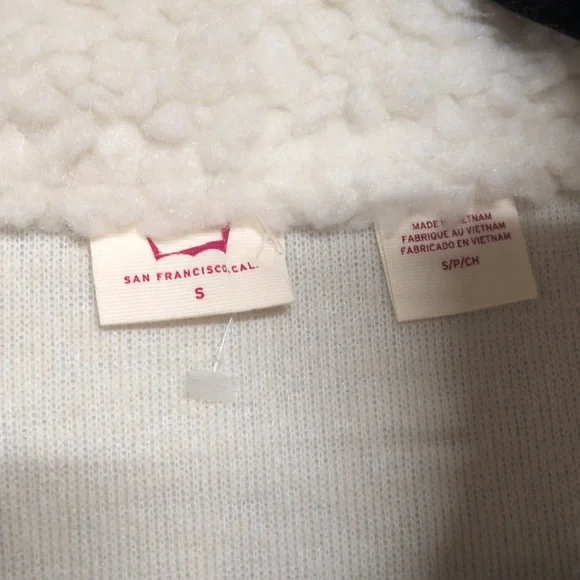 Levi's Monty Sherpa Pullover, Size Small NWOT, Women's Fleece Sherpa - Picture 5 of 9